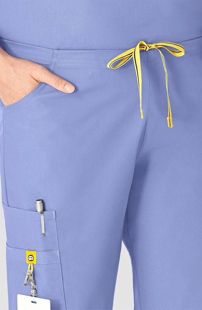 WonderWink Clearance Women's Romeo Classic Rise Slim Scrub Pant - Image 3