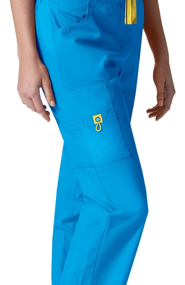WonderWink Clearance Women's Drawstring Elastic Waist Cargo Scrub Pant - Image 3