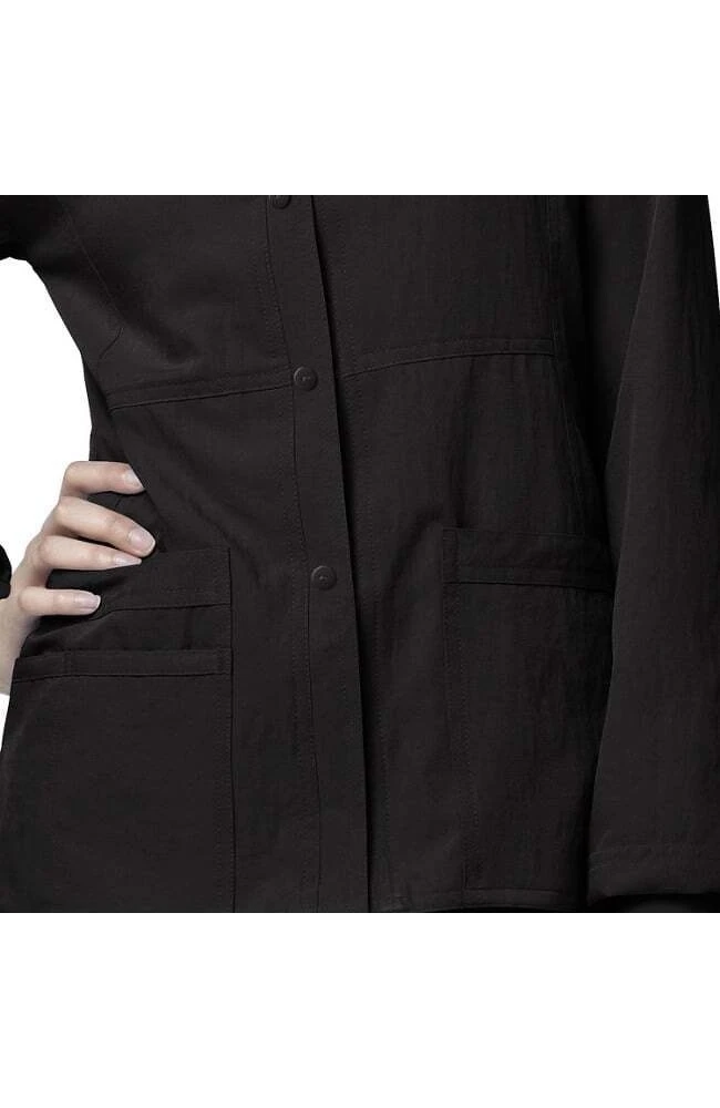 WonderWink Clearance Women's Button Front Solid Scrub Jacket - Image 3