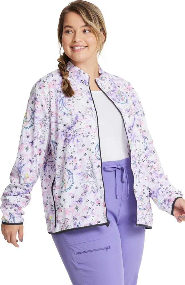 Heartsoul Women's Packable Starlight Tink Print Scrub Jacket - Image 4