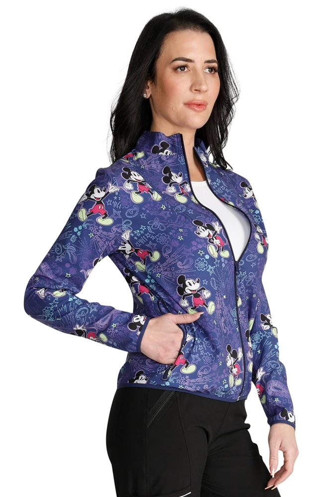 Cherokee Women's Packable Bandana Land Print Scrub Jacket - Image 4