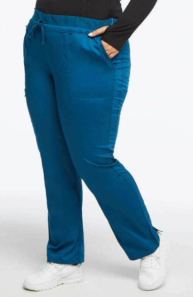 Cherokee Workwear Women's Drawstring Tapered Leg Scrub Pant - Image 4