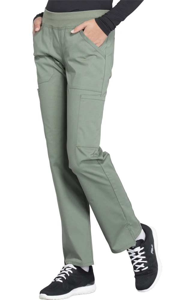 Cherokee Workwear Women's Elastic Waistband Pull On Cargo Scrub Pant - Image 4