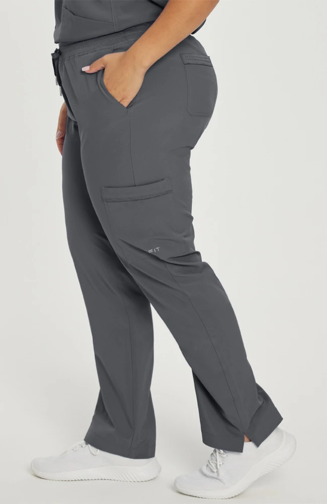 White Cross Women's Drawstring Cargo Scrub Pant - Image 4