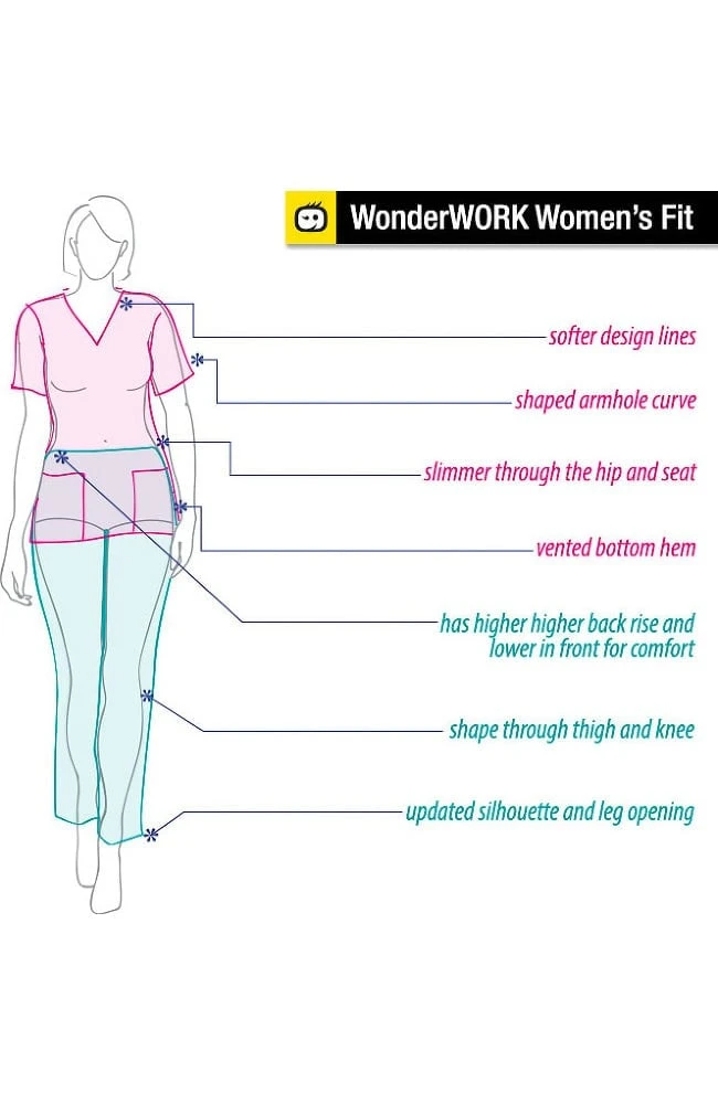 WonderWORK Women's Flare Leg Scrub Pant - Image 4
