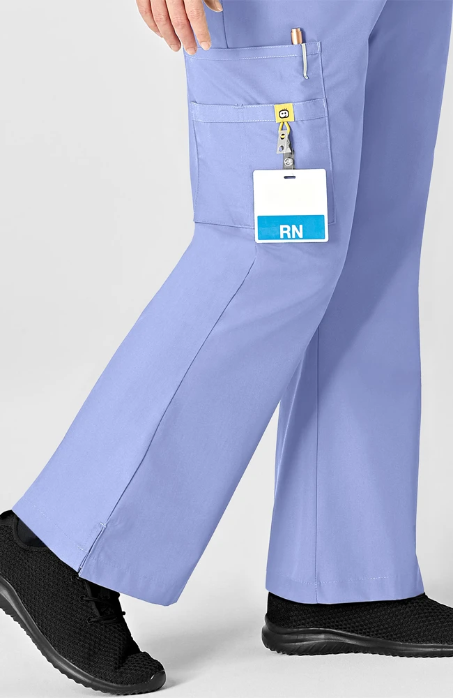 WonderWink Clearance Women's Romeo Classic Rise Slim Scrub Pant - Image 4