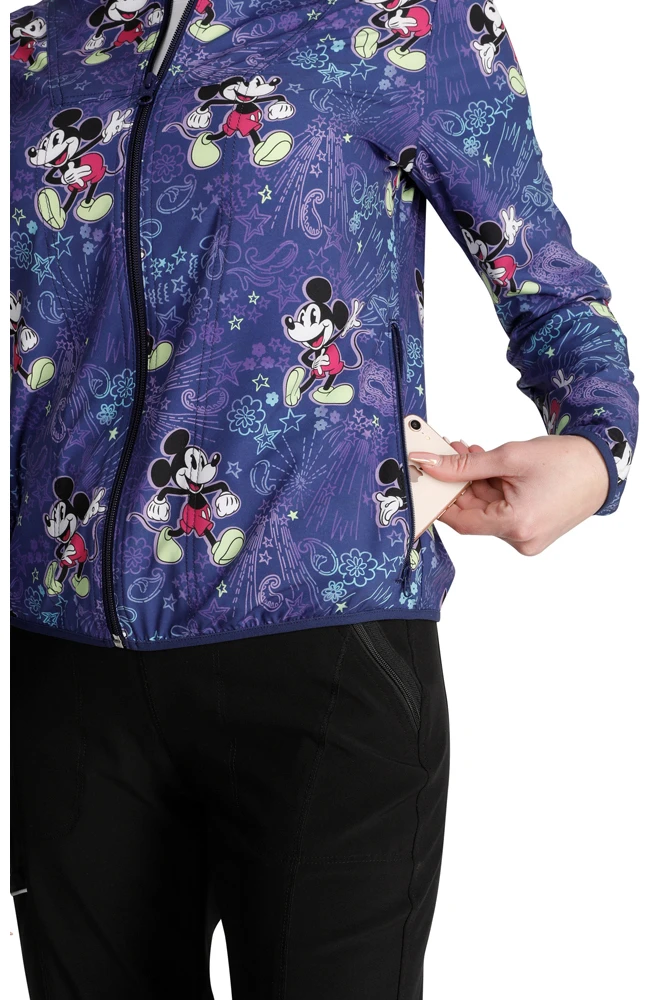 Cherokee Women's Packable Bandana Land Print Scrub Jacket - Image 5