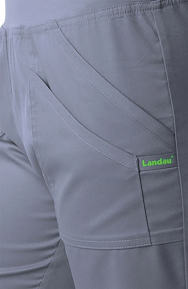Landau Women's Modern Yoga Waistband Cargo Scrub Pant - Image 5