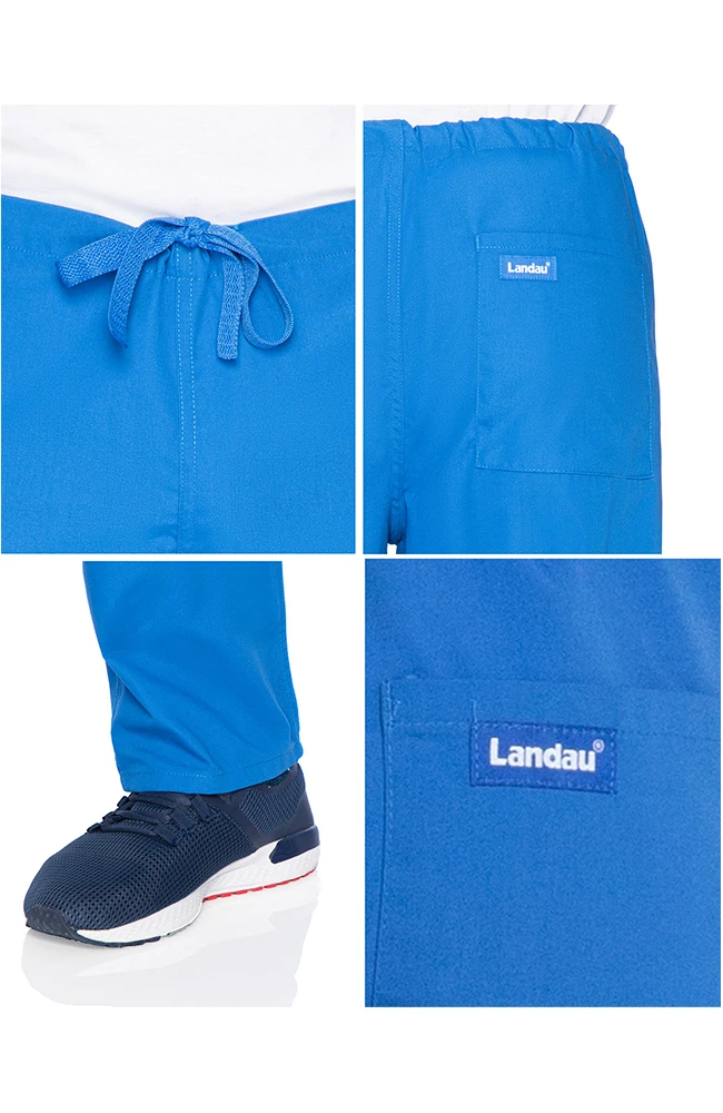 Landau Clearance Unisex Classic Fit Reversible Drawstring Scrub Pants - Image 5