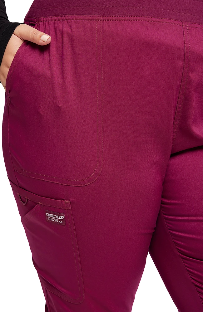 Cherokee Workwear Women's Mid Rise Jogger Scrub Pant - Image 6