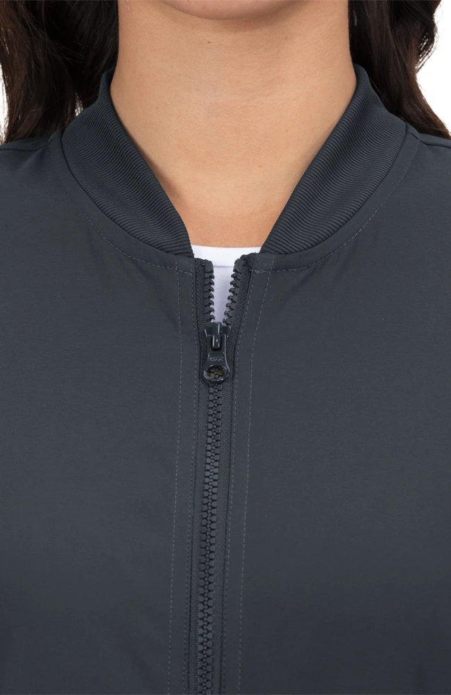 Koi Women's Andrea Zip Front Solid Scrub Jacket - Image 6