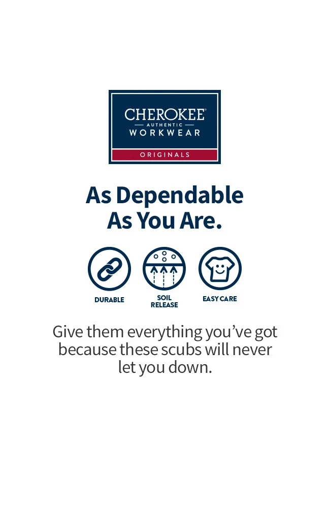 Cherokee Workwear Unisex Drawstring With Cargo Pocket Scrub Pants - Image 7